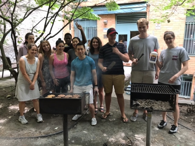 Residents of Ivan Shapiro and the Associate Board during this year's client BBQ. 