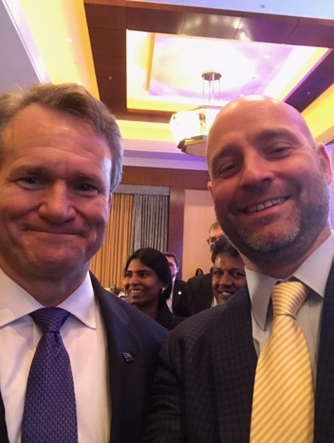 Keith is pictured with Bank of America Merrill Lynch CEO Brian T. Moynihan